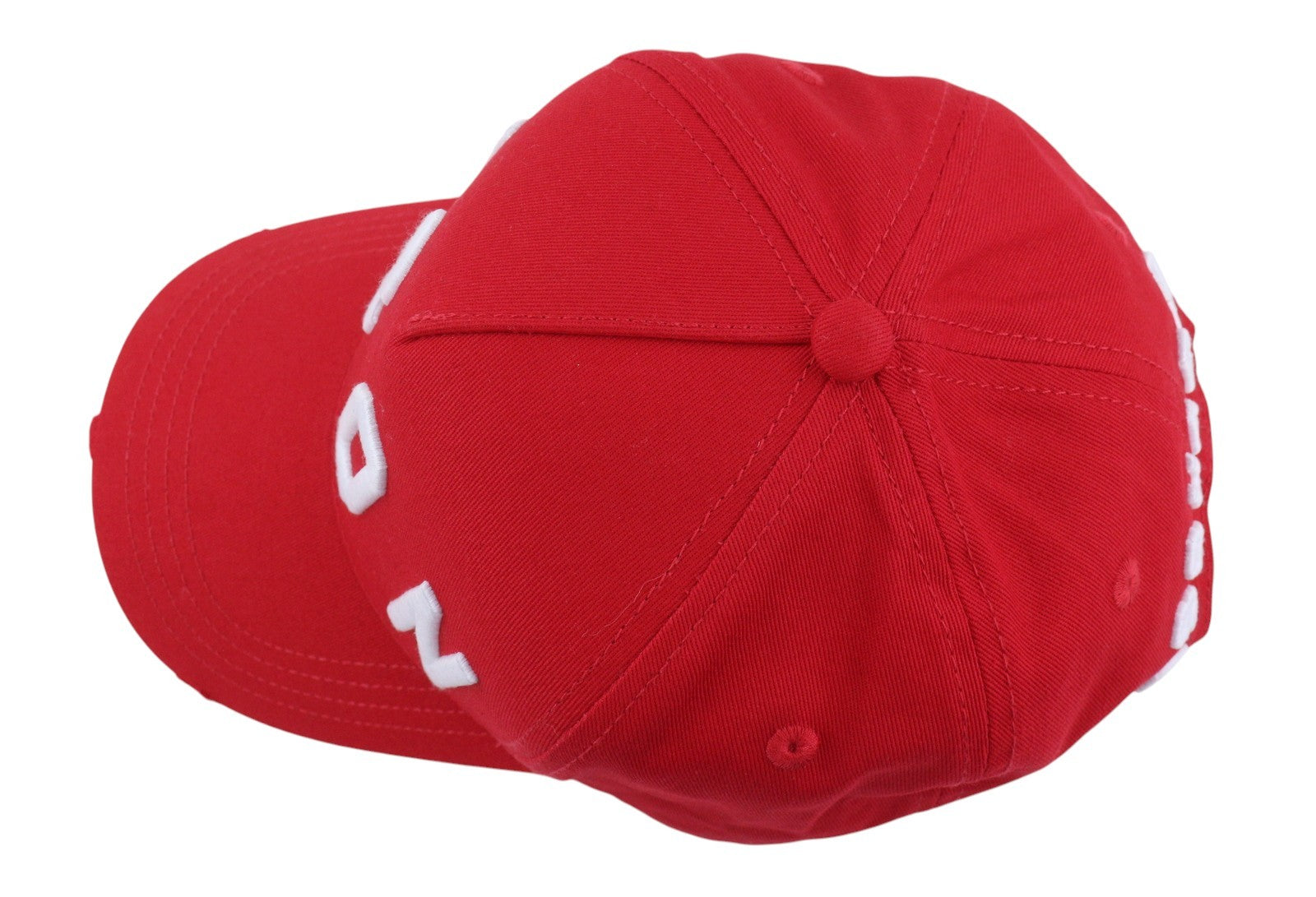 DSQUARED2 Men Cap OS Red Embroidered Logo Baseball Unisex