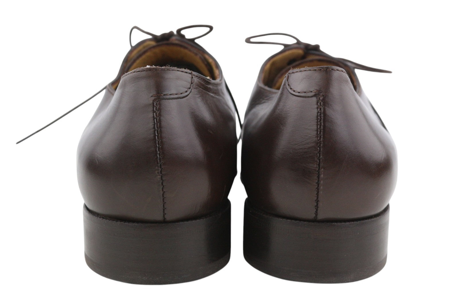 SUITSUPPLY FW1000 Men Formal Shoes EU42 Brown Leather Lace Up Square Toe