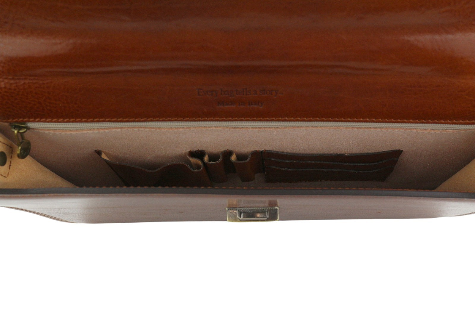 TIME RESISTANCE The Sound Of Mountain Men Bag Brown Leather Briefcase RRP270