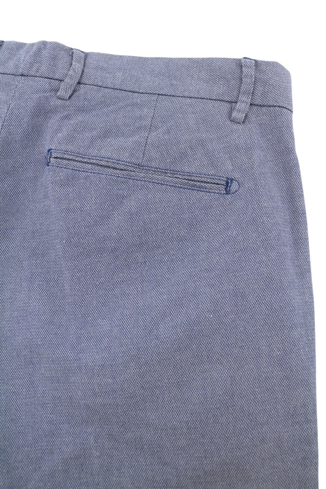 SCOTCH & SODA Men Shorts W34 Blue Patterned Zip Fly Turn Up Chino