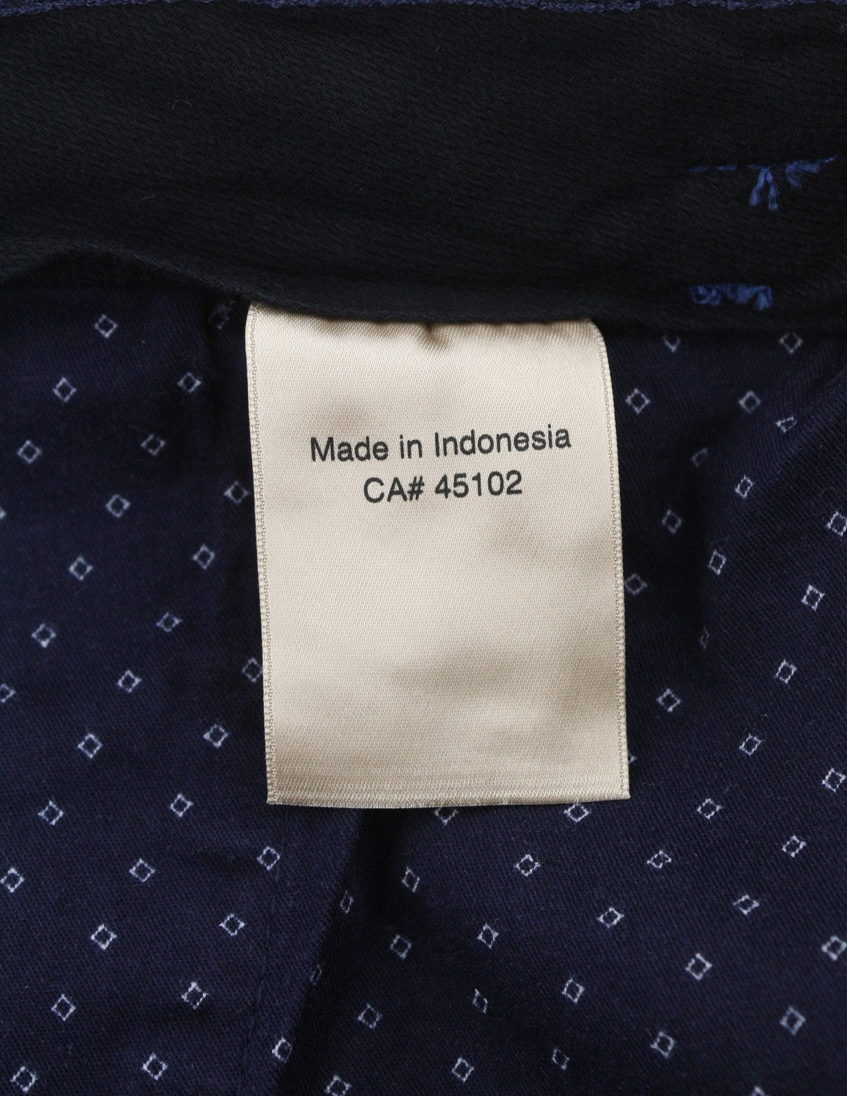 SCOTCH & SODA Men Shorts W34 Blue Patterned Zip Fly Turn Up Chino