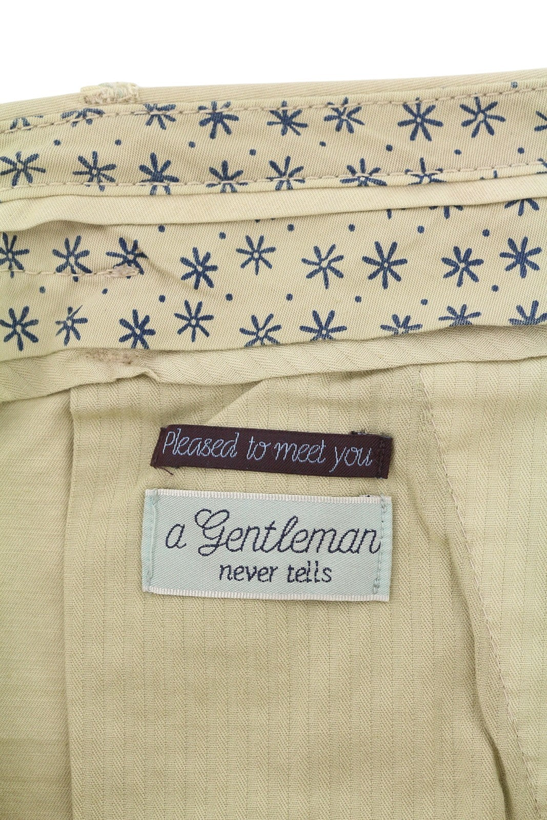 SCOTCH & SODA Men Shorts W33 Beige Garment Dyed Faded Turn Up Chino