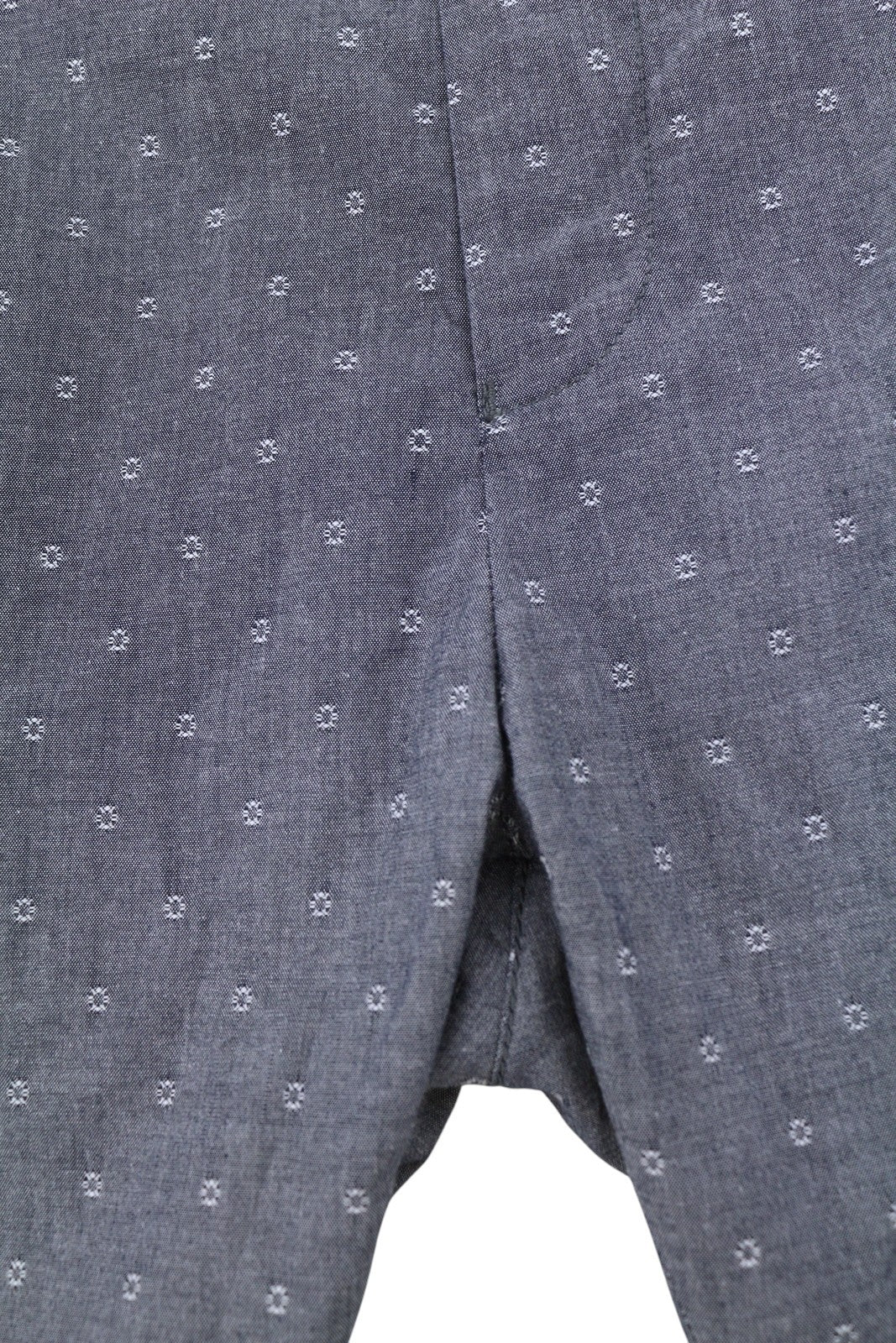 SCOTCH & SODA Men Shorts W33 Dark Blue Embroidered Patterned Chino