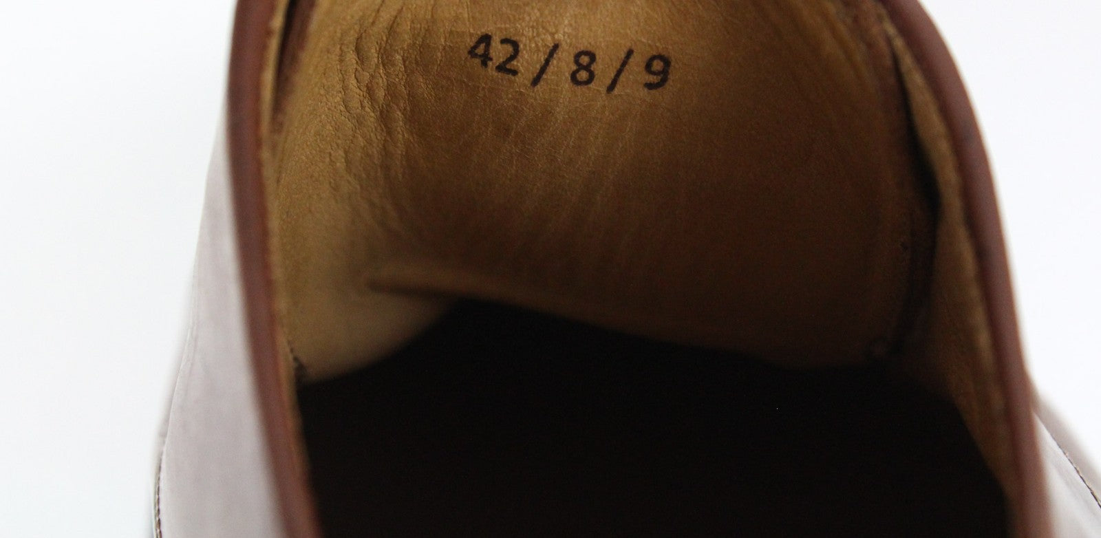 SUITSUPPLY Men Formal Shoes EU42/UK8 Brown Lace-Up Pure Calf Leather Classic