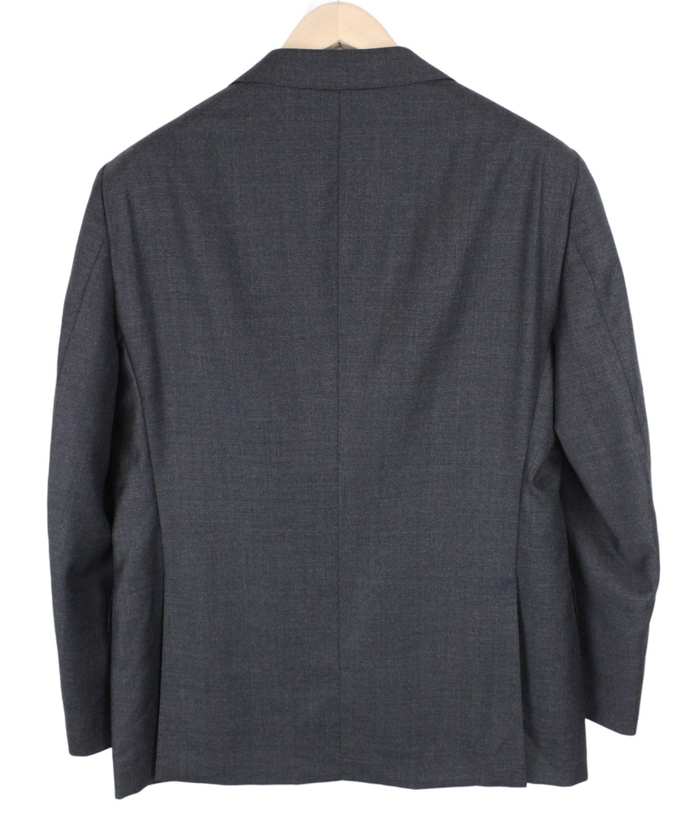 SUITSUPPLY Lazio Men Suit UK44S Grey Slim Sharkskin 2-Piece Pure Wool S110s
