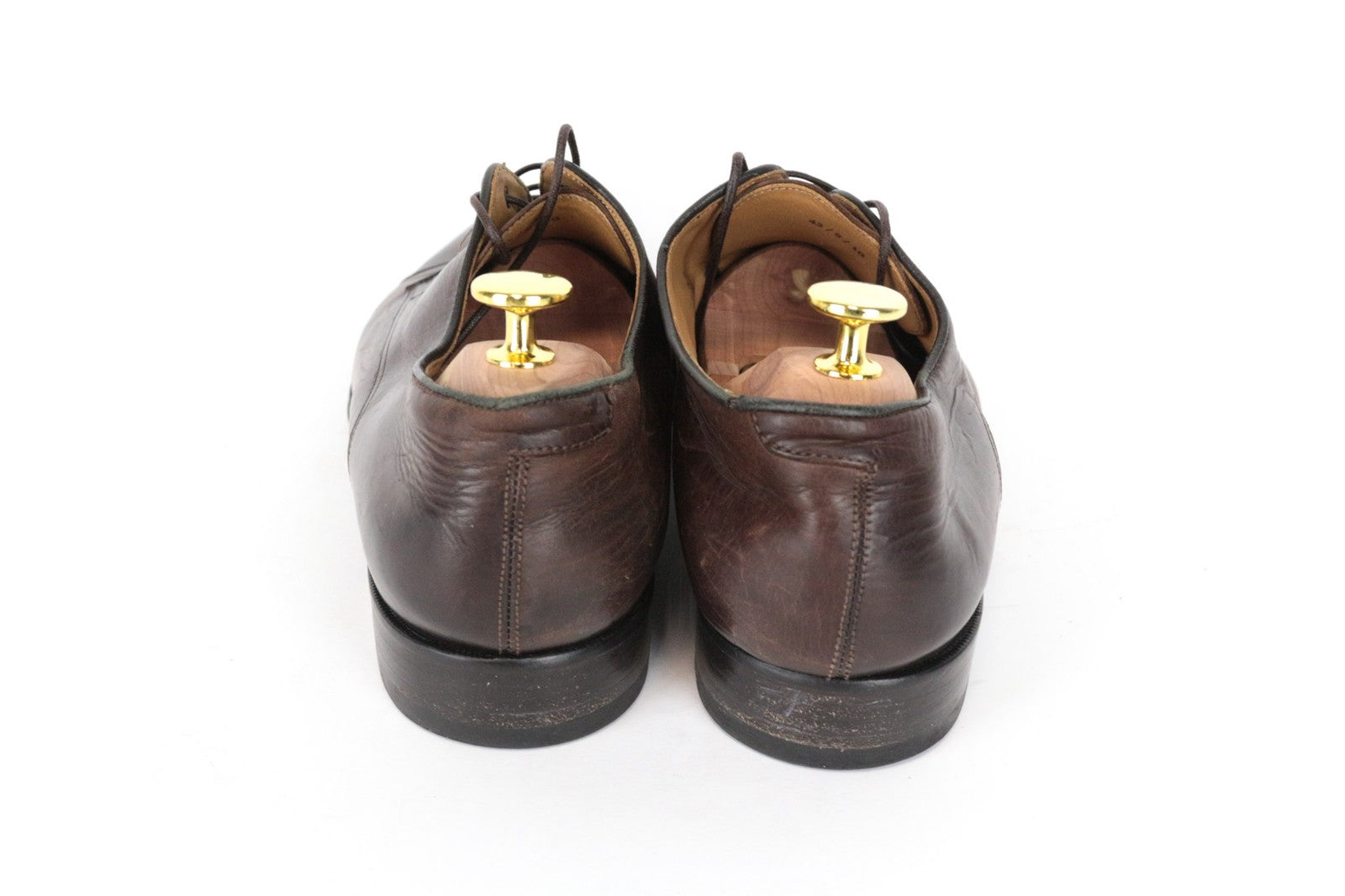 SUITSUPPLY Men Formal Shoes EU43 UK9 Brown Calf Leather Lace-Up Derby Classic