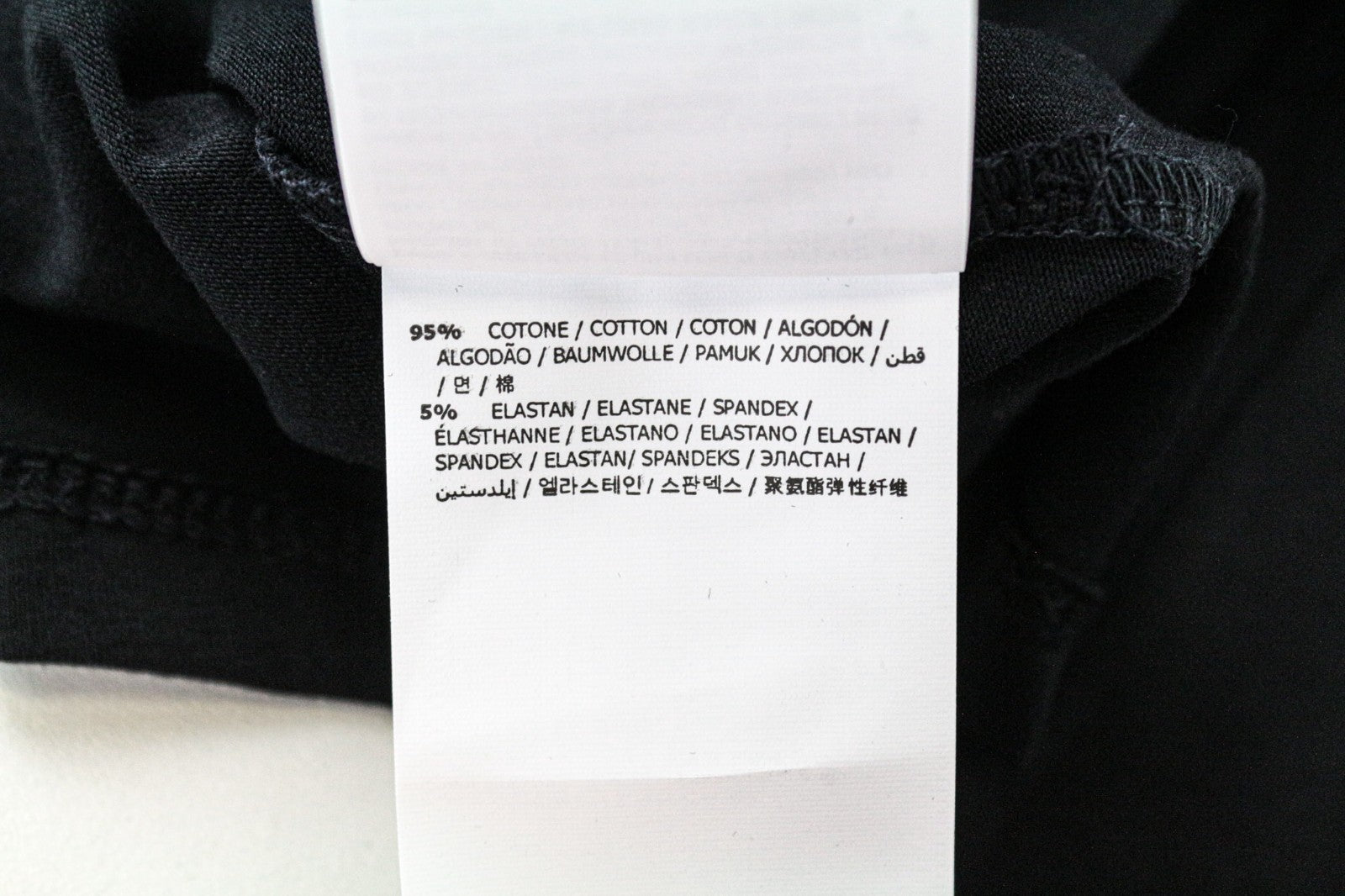 MARINA YACHTING Women T-Shirt L Black Cotton Stretch Studs Long Sleeved
