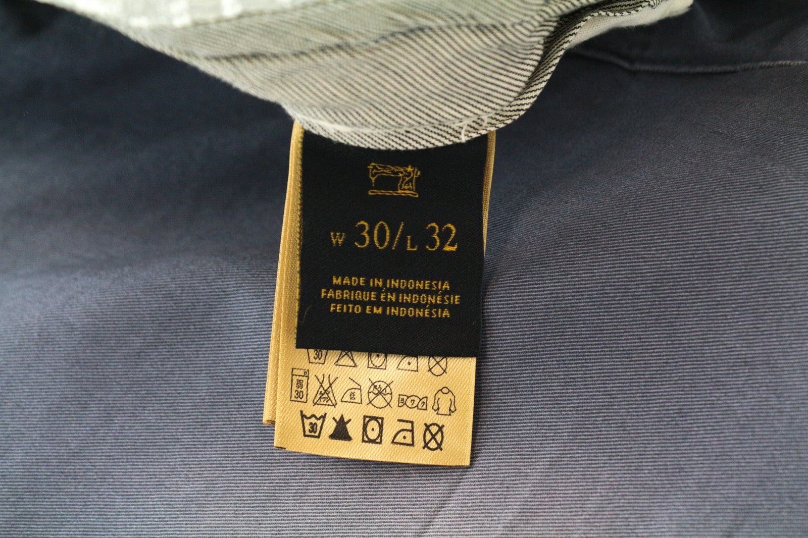 SCOTCH & SODA Warren Men Trousers W30/L32 Relaxed Slim Blue Pure Cotton Belted