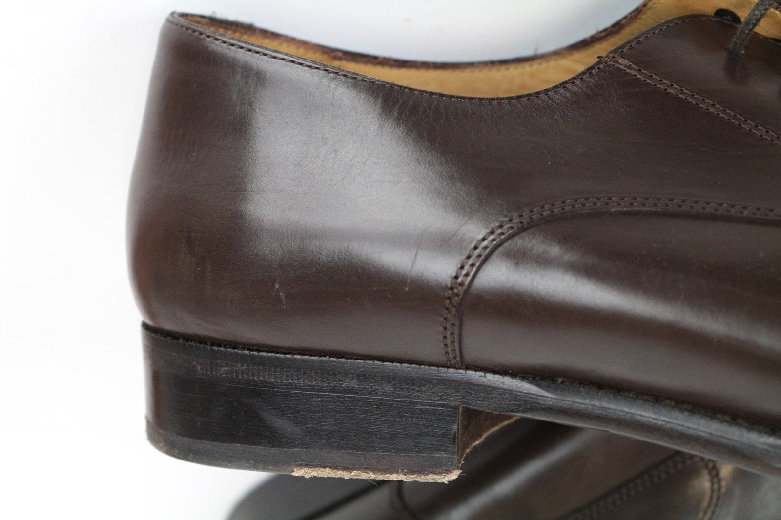 SUITSUPPLY Men Casual Shoes EU43 Brown Genuine Leather Low-Top Classic UK9