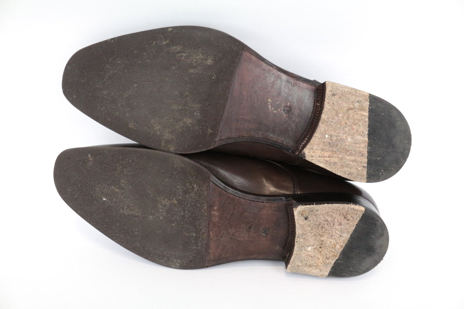 SUITSUPPLY Men Casual Shoes EU43 Brown Genuine Leather Low-Top Classic UK9