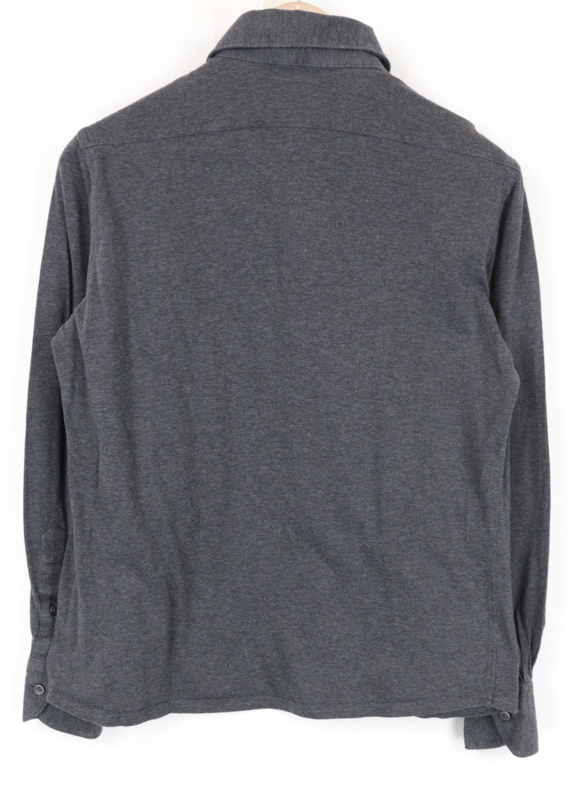 SUITSUPPLY Men Shirt 37/ 14 1/2/38/ 15 Grey Extra Slim Polo Egyptian Cotton