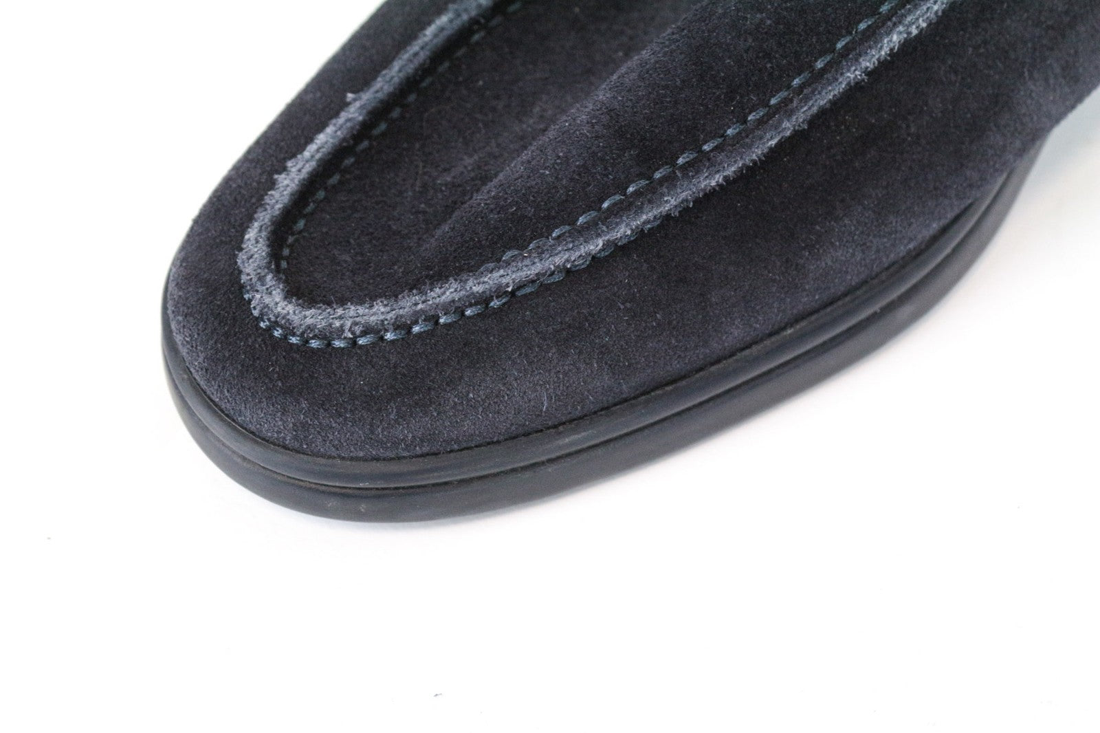 SUITSUPPLY Men Casual Shoes EU43 UK9 Lace-Up Navy Suede Chukka Leather High-Top