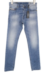 DIESEL Tepphar 0842H Men Jeans W27/L32 Boys Slim Carrot Wash Blue Cotton Stretch