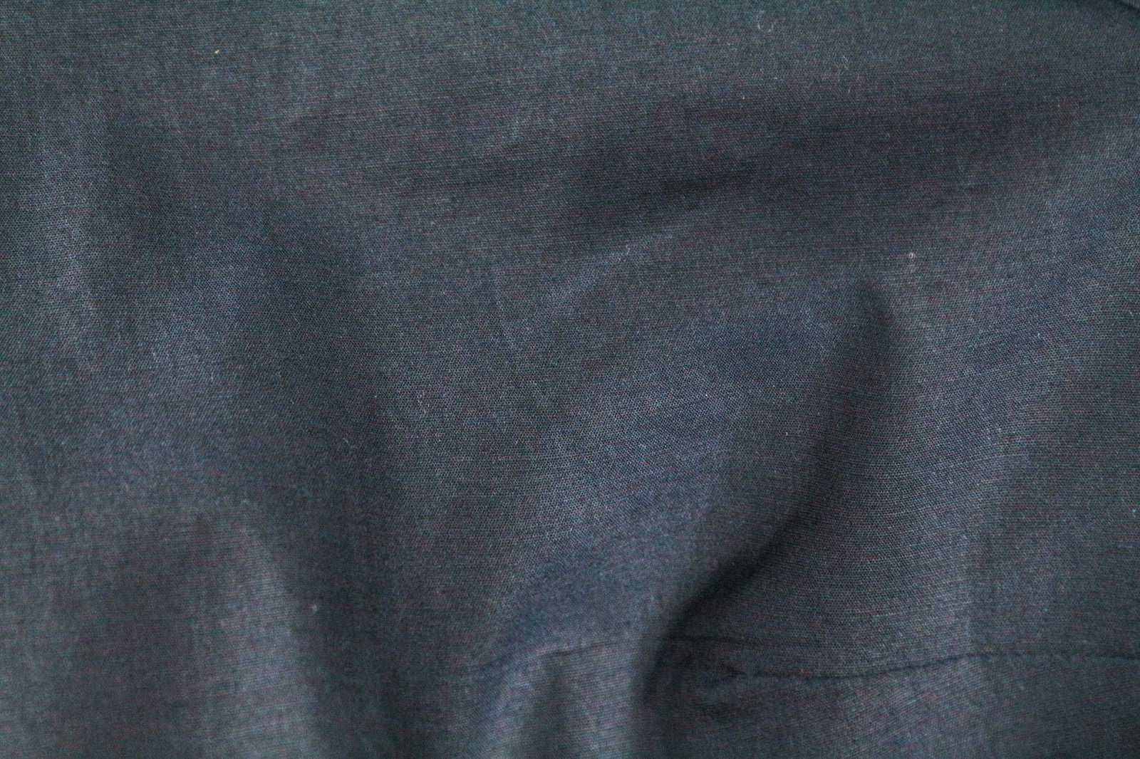 SUISTUDIO Women Shirt 34R XS Navy Blue Frilled Sleeves Cotton Linen Classic