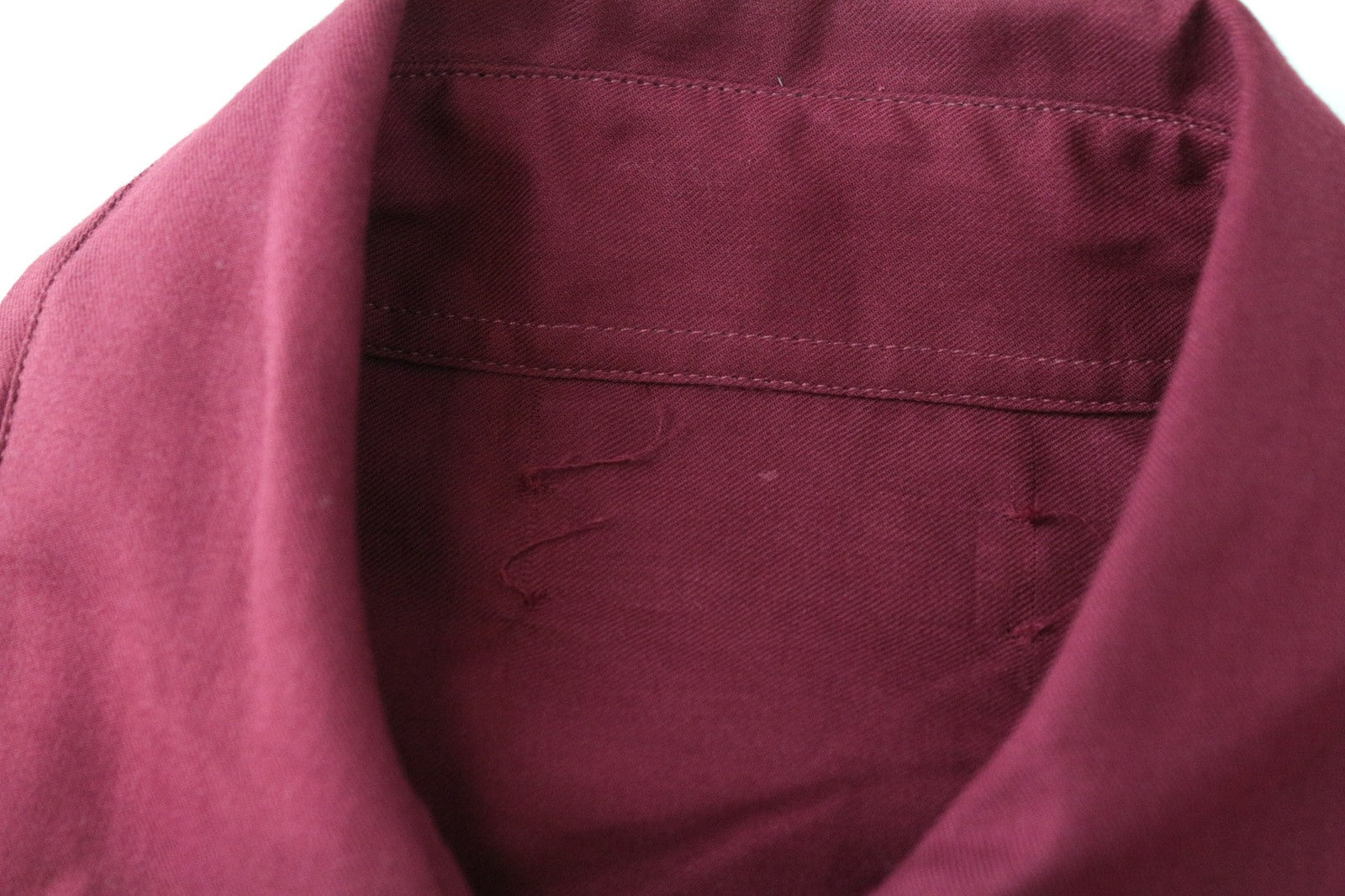 SUITSUPPLY Elton Women Shirt 34R XS Red Purple Long Sleeved Pure Cotton Button