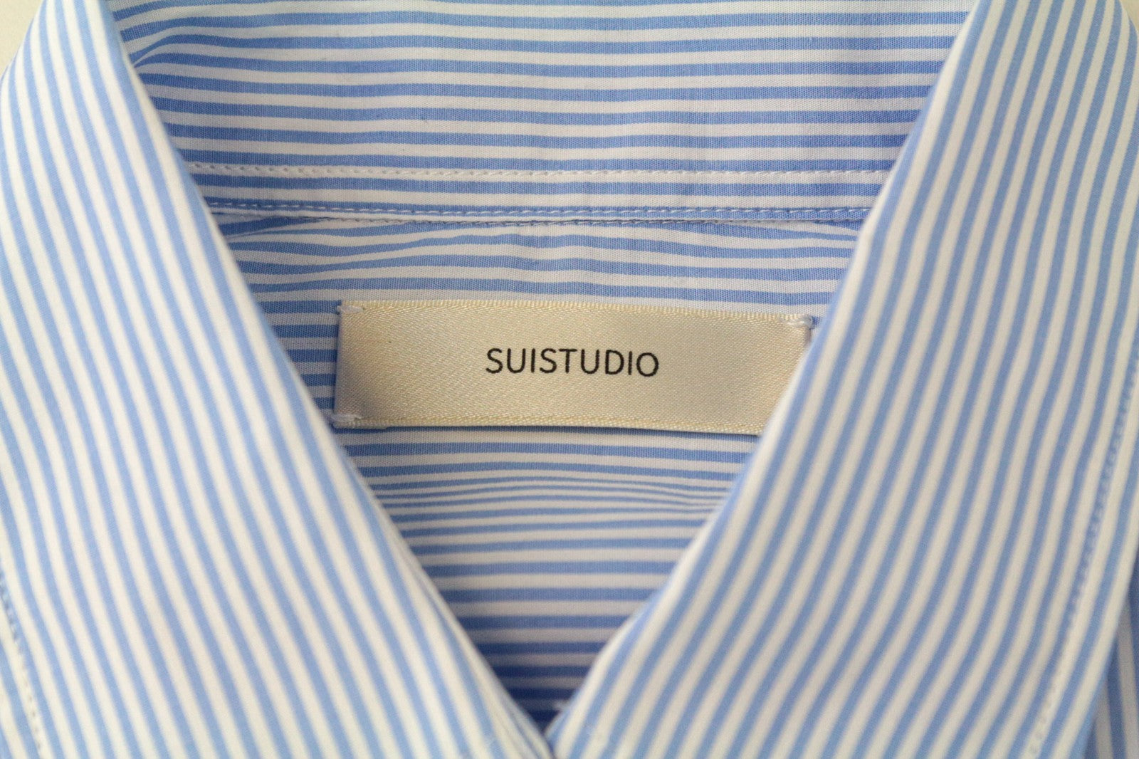 SUISTUDIO Women Shirt 34R XS Blue Pure Cotton Striped Long Sleeved Classic