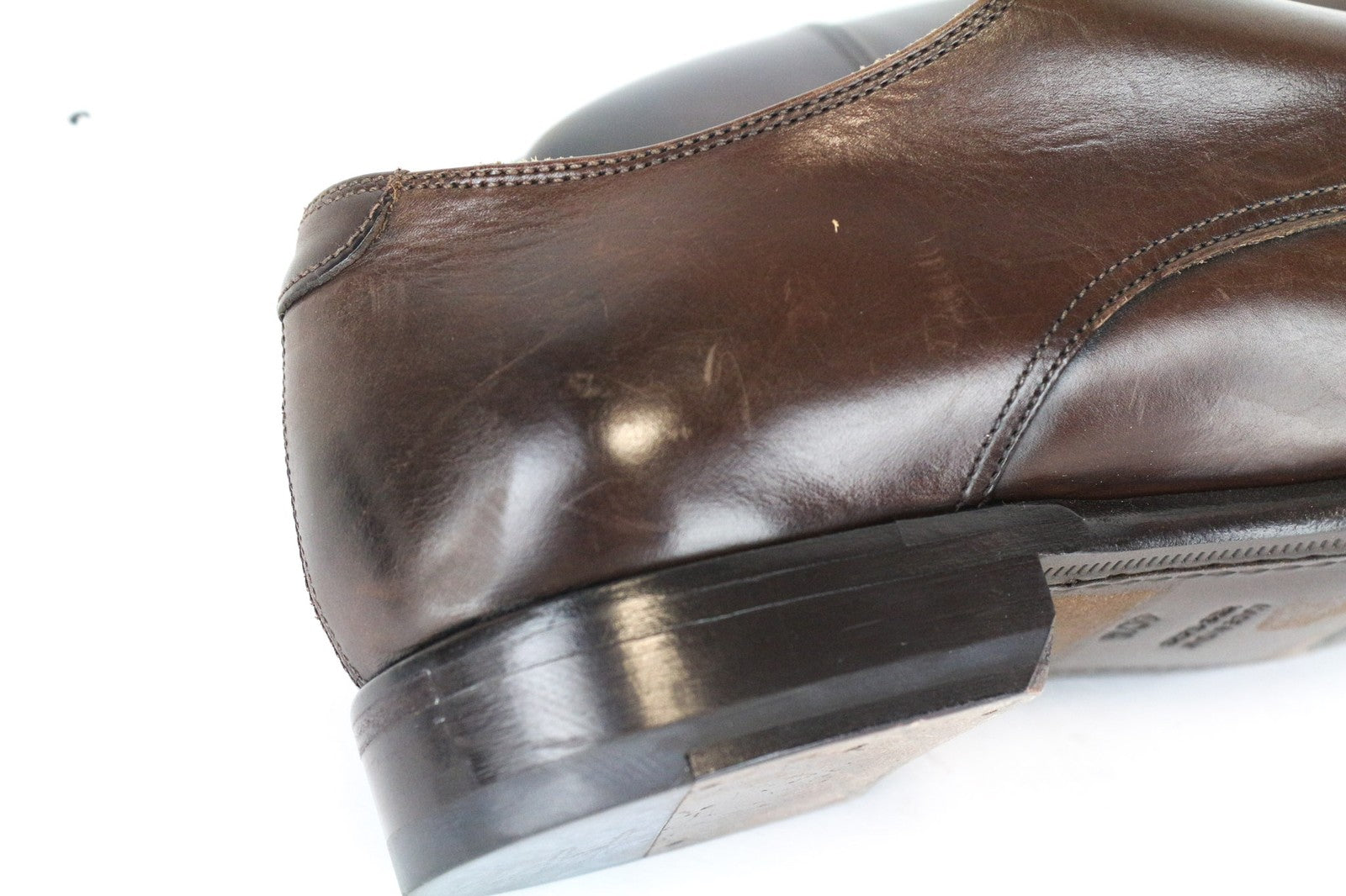 SUITSUPPLY Men Formal Shoes EU40.5 Brown Genuine Leather Double-Buckle