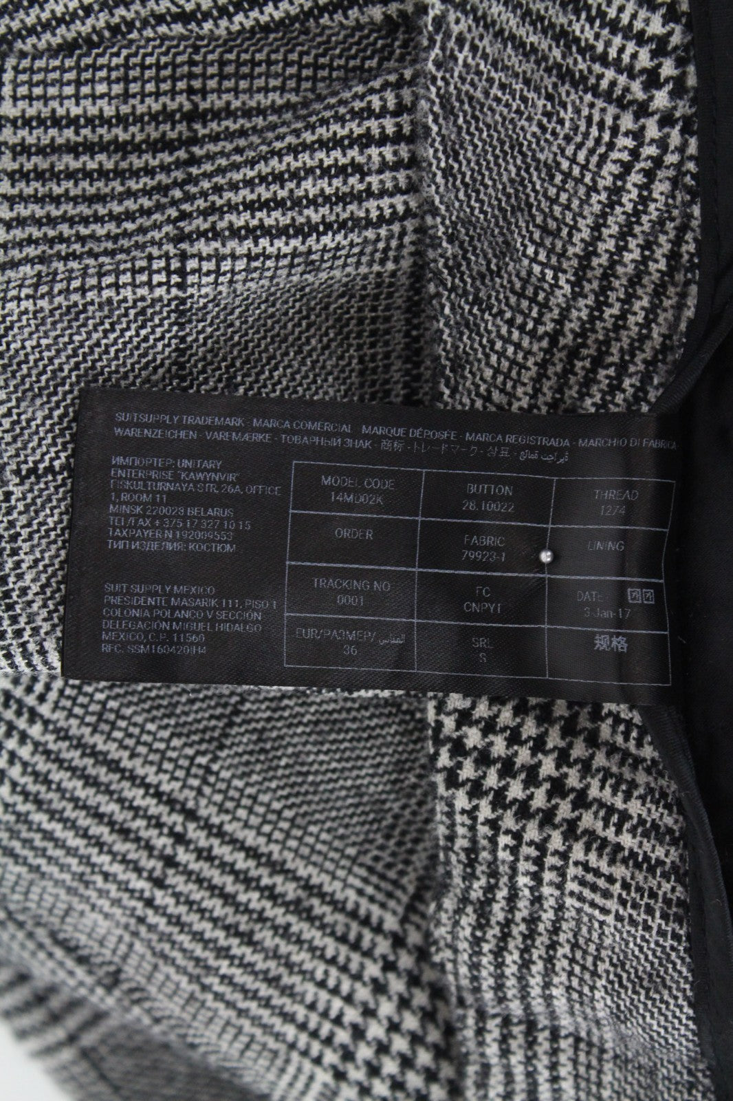 SUISTUDIO Grey Women Trousers UK10S W31 Grey Wool Silk Linen Pleated Checked