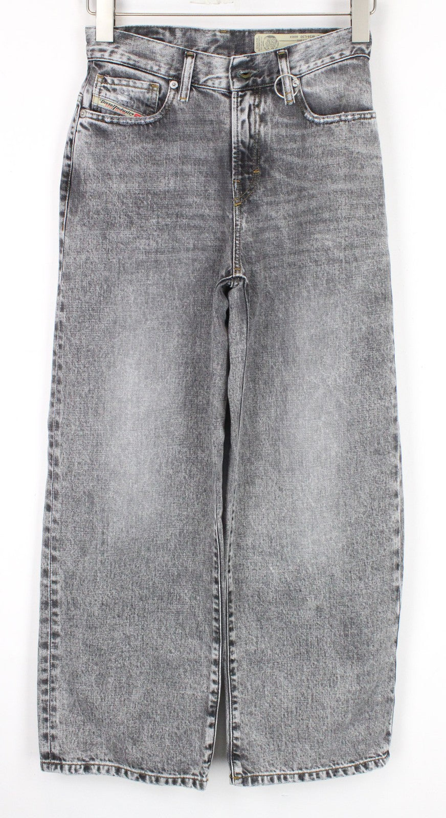 DIESEL Widee 8880X Women Jeans W24/L30 Girls Straight Fit Washed Grey Cotton