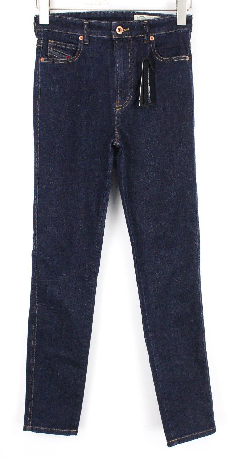DIESEL Babhila-High 069CF Women Jeans W26/L34 Slim Skinny Dark Blue Stretch