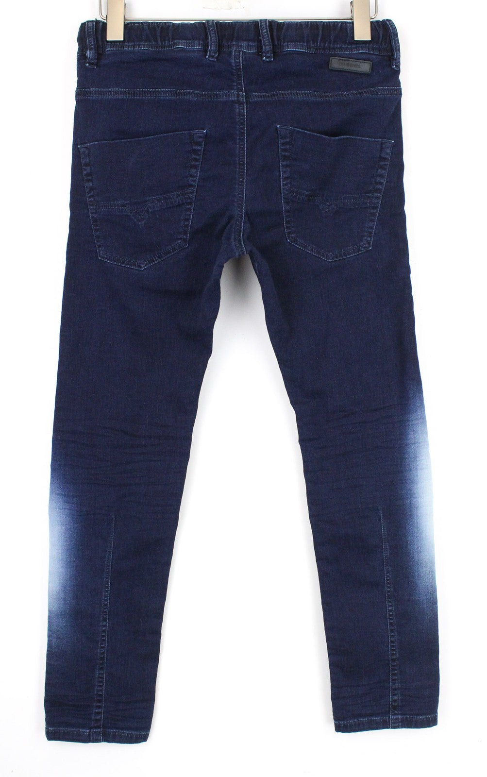 DIESEL Krooley-NE 0687D Men Jeans W28 Sweat Jogg Slim Carrot Blue Cotton Stretch
