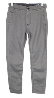 DIESEL Slim-Chino-M-NE Men Jeans W26 Boys Slim Grey Cotton Blend Stretch Denim