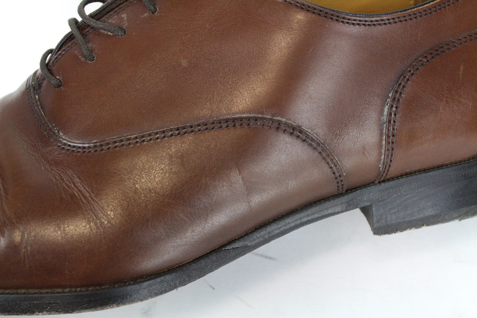 SUITSUPPLY Men Formal Shoes EU46 Brown Genuine Leaher Classic Laced Low-Top