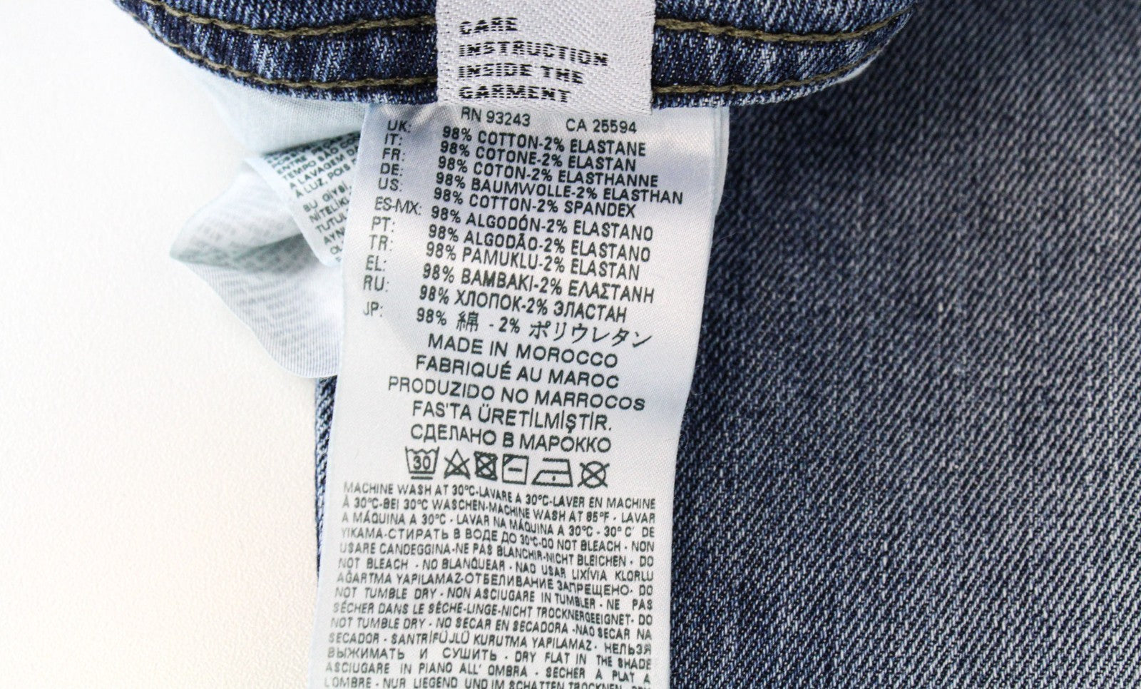DIESEL Buster 0842H Men Jeans W28/L32 Slim Tapered Fit Cotton Stretch Blue