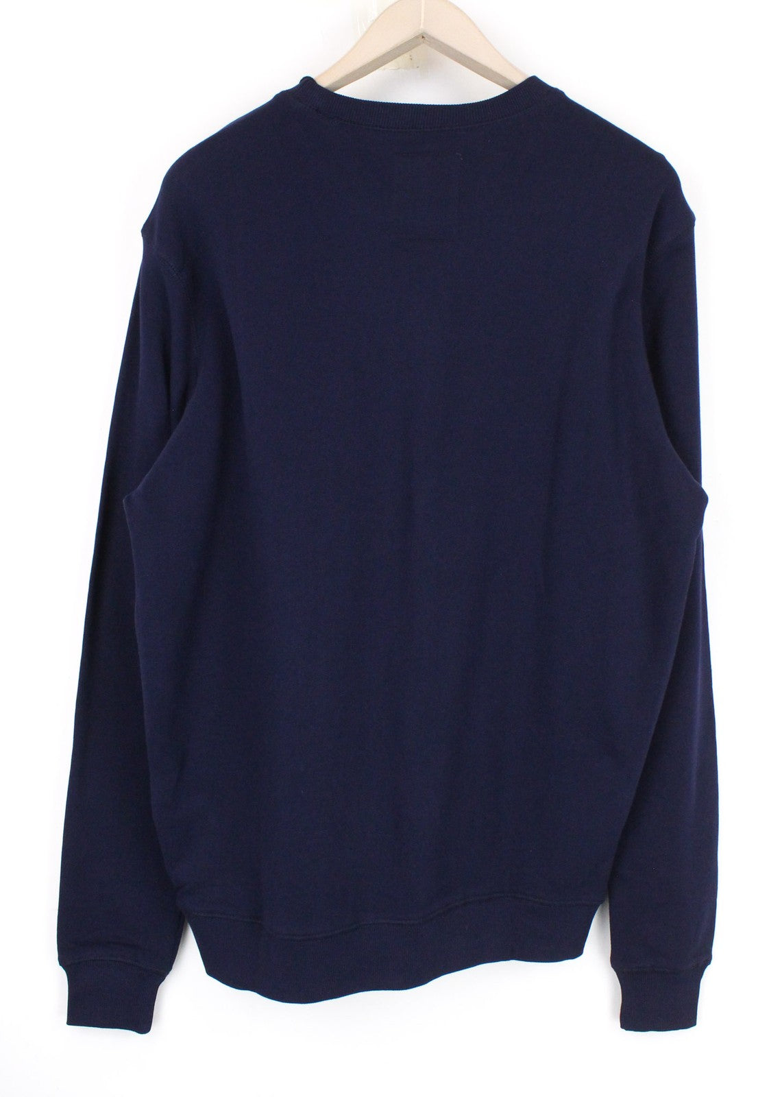 DIESEL S-Joe Men Sweatshirt M Dark Blue Logo Long Sleeved Pull On Pure Cotton