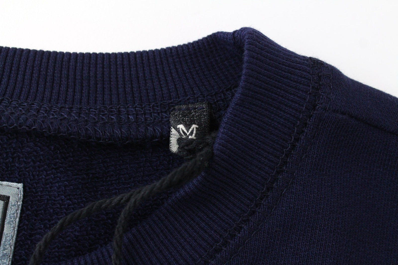 DIESEL S-Joe Men Sweatshirt M Dark Blue Logo Long Sleeved Pull On Pure Cotton