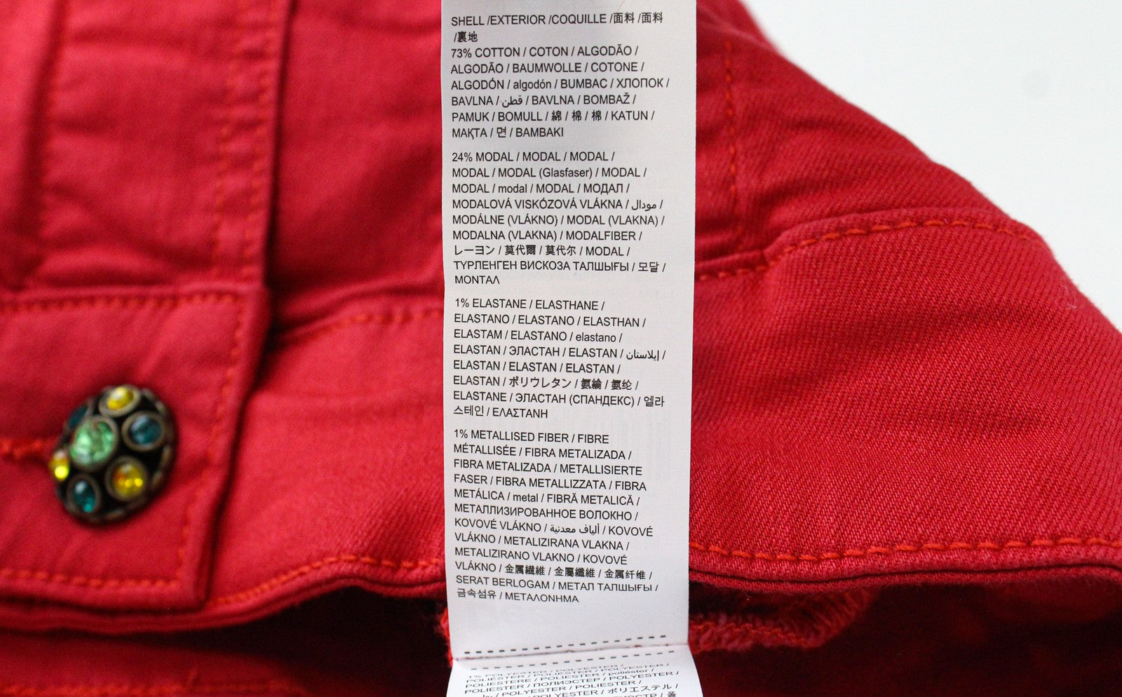 DESIGUAL Kyle Women Jacket UK6 XS Red Cotton Blend Knitted Sleeves