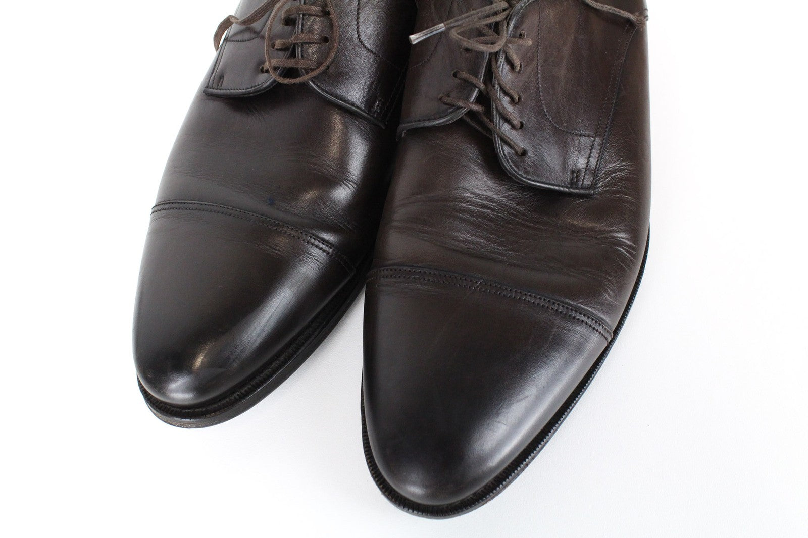 SUITSUPPLY Men Formal Shoes EU43 Brown Genuine Leather Laced Classic