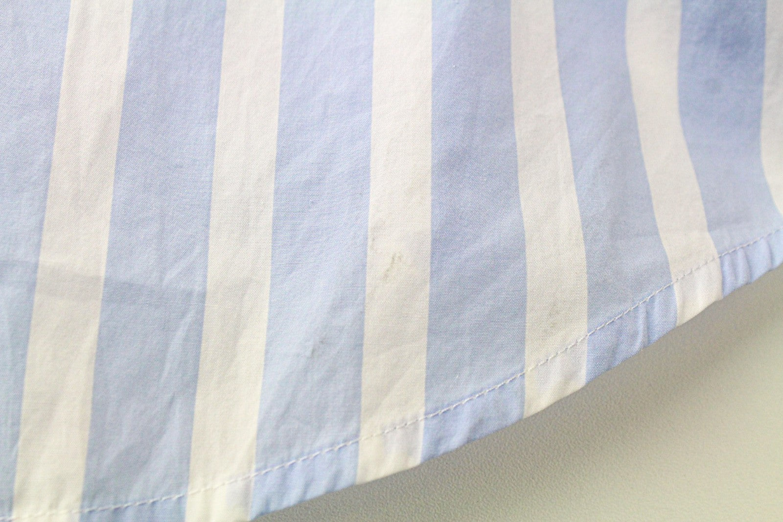 SUISTUDIO Asher Women Top UK6R 2XS Blue Striped Melange Striped Bowtie Cotton