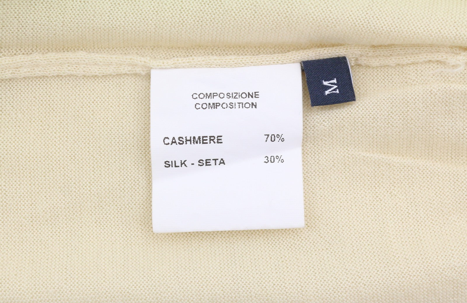 FILIPPO DE LAURENTIIS Men Polos M Beige Cashmere Silk Short Sleeved