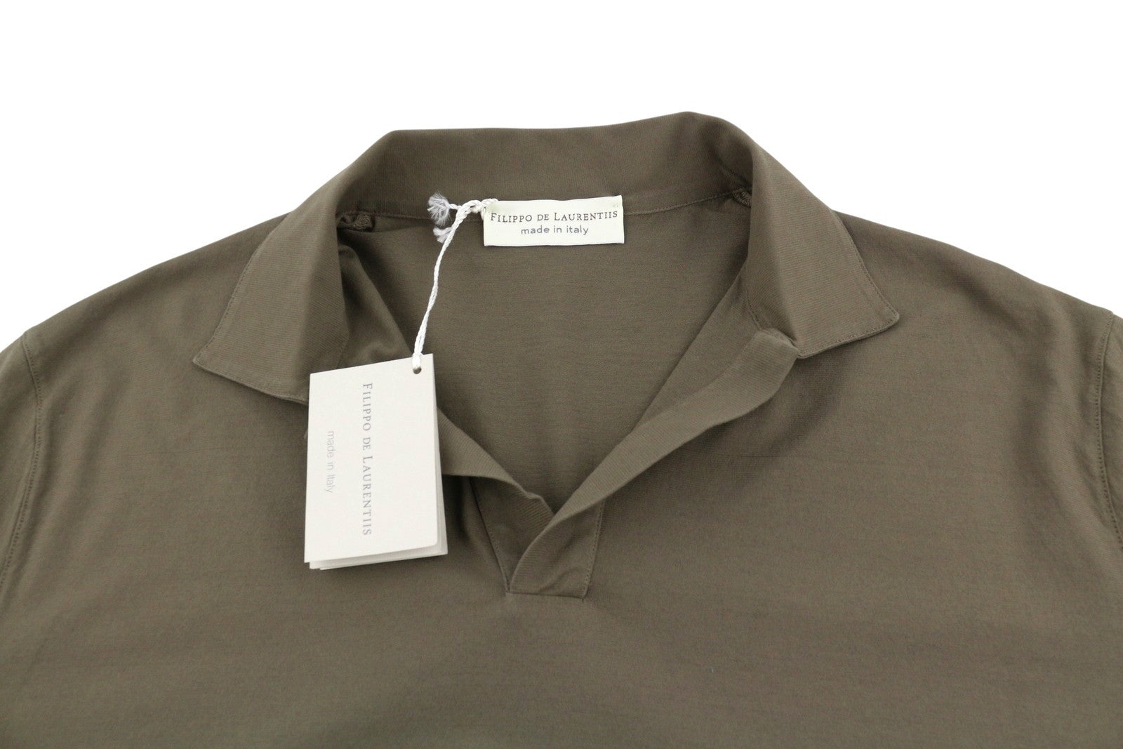 FILIPPO DE LAURENTIIS Skipper Men Polos IT52 L Brown Cotton Short Sleeved
