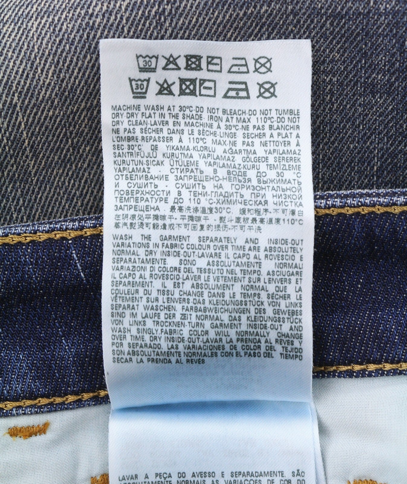 DIESEL D-Joy Z9A05 Women Jeans W28/L32 Blue Whiskers Faded Distress Slim Fit