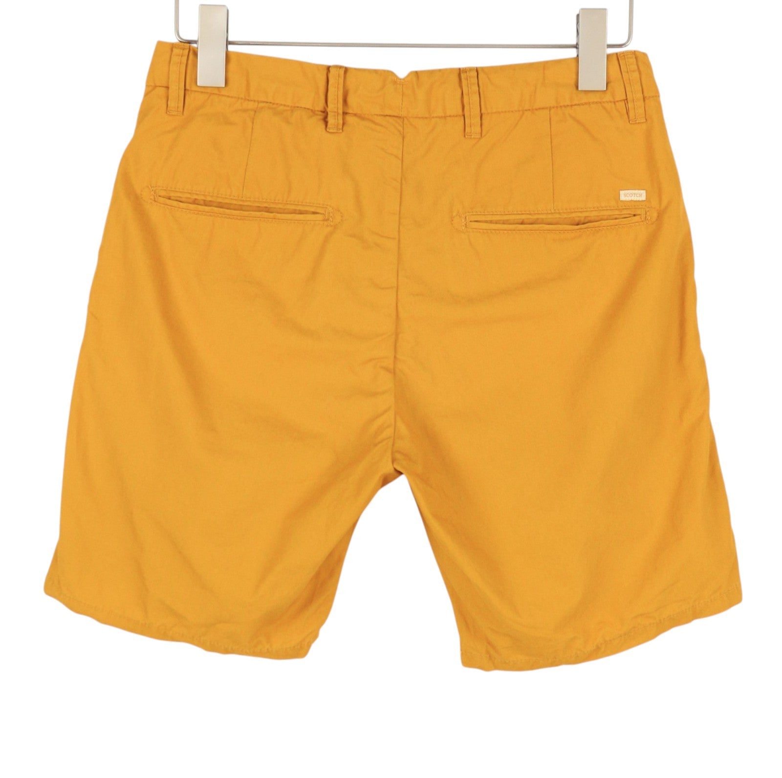 SCOTCH & SODA Men Shorts W29 Orange Mustard Cotton Zip Fly Chino