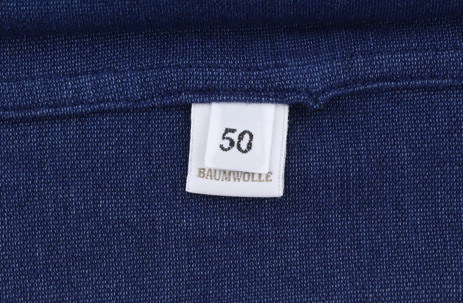 FILIPPO DE LAURENTIIS Men Shirt IT50 M Blue Denim Look Cutaway Neck Button