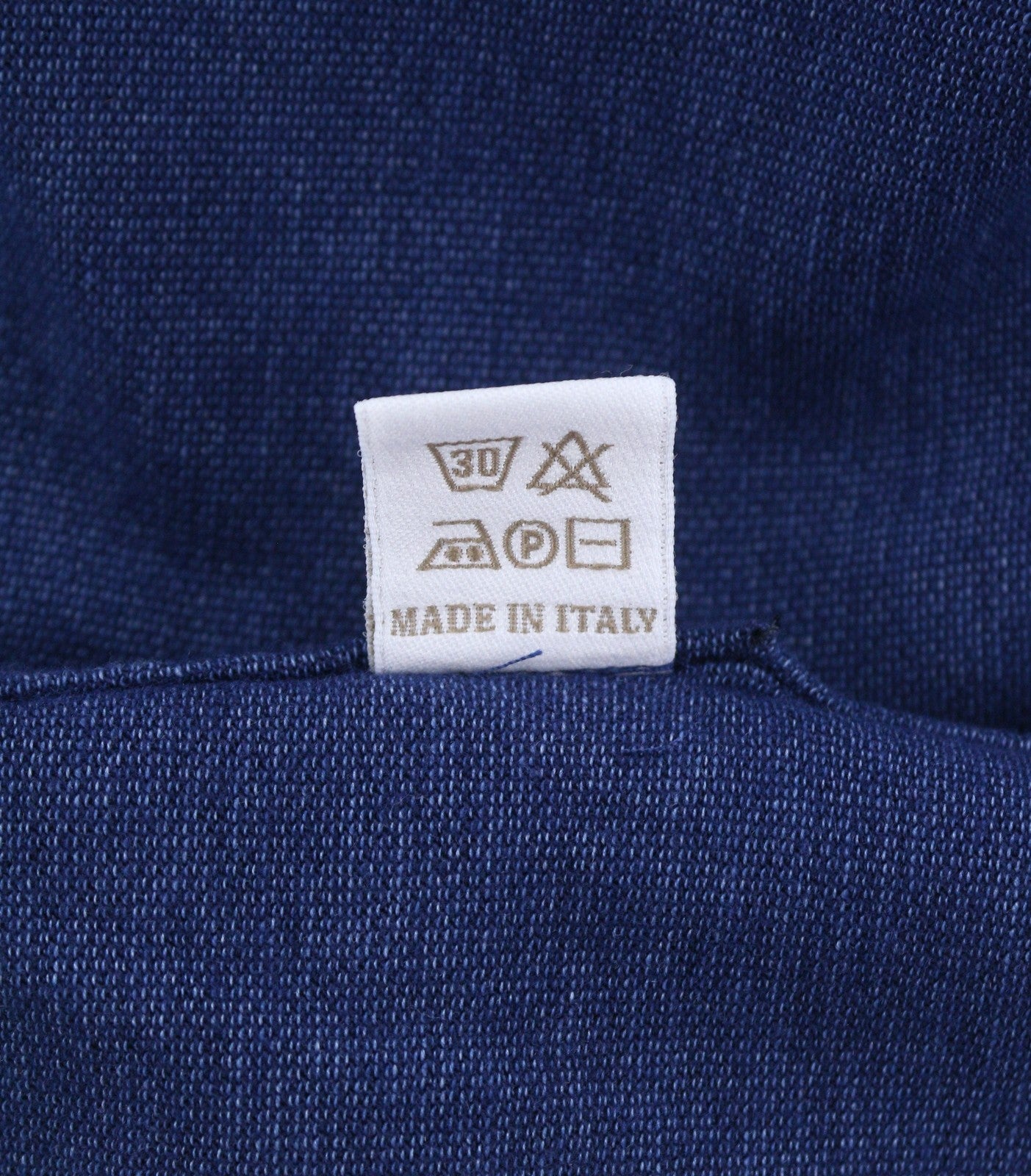 FILIPPO DE LAURENTIIS Men Shirt IT50 M Blue Denim Look Cutaway Neck Button