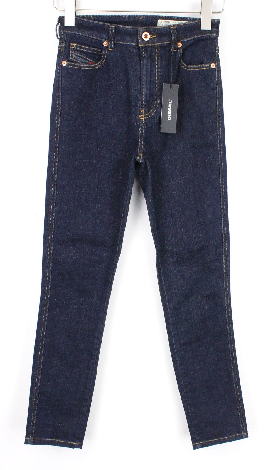 DIESEL Babhila-High 069CF Women Jeans W24/L32 Blue Stretch Slim Skinny Fitted