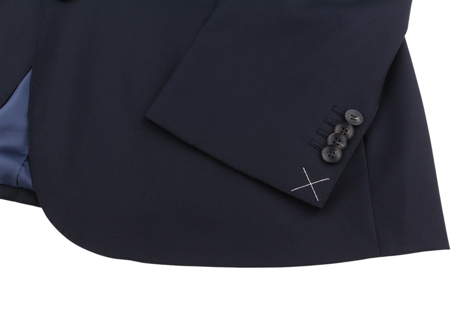 SUITSUPPLY La Spalla Single Breasted Men Suit UK52S UK48R W44 Blue Wool 3PC