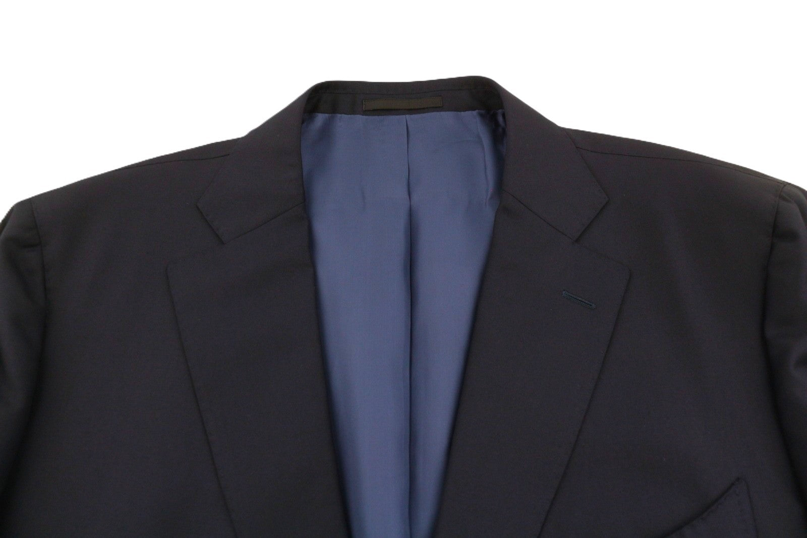 SUITSUPPLY La Spalla Single Breasted Men Suit UK52S UK48R W44 Blue Wool 3PC