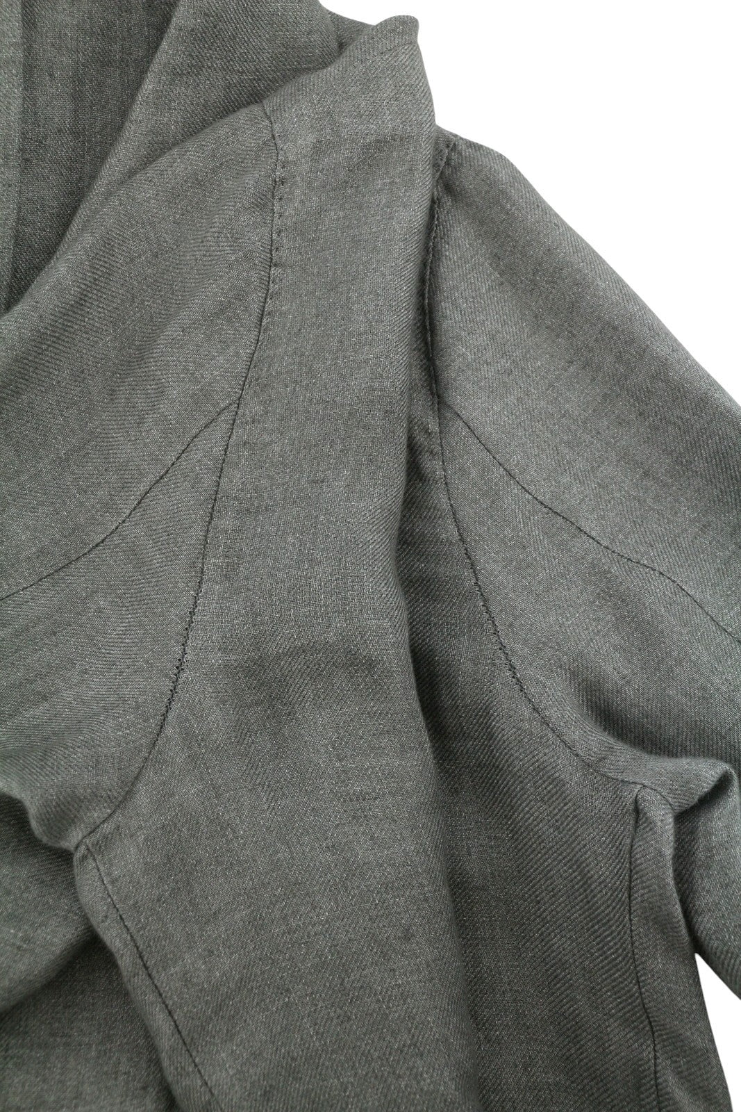 SUITSUPPLY Walter HP Ames Pleat ES Men Suit UK36R W32 Green Melange Pure Linen