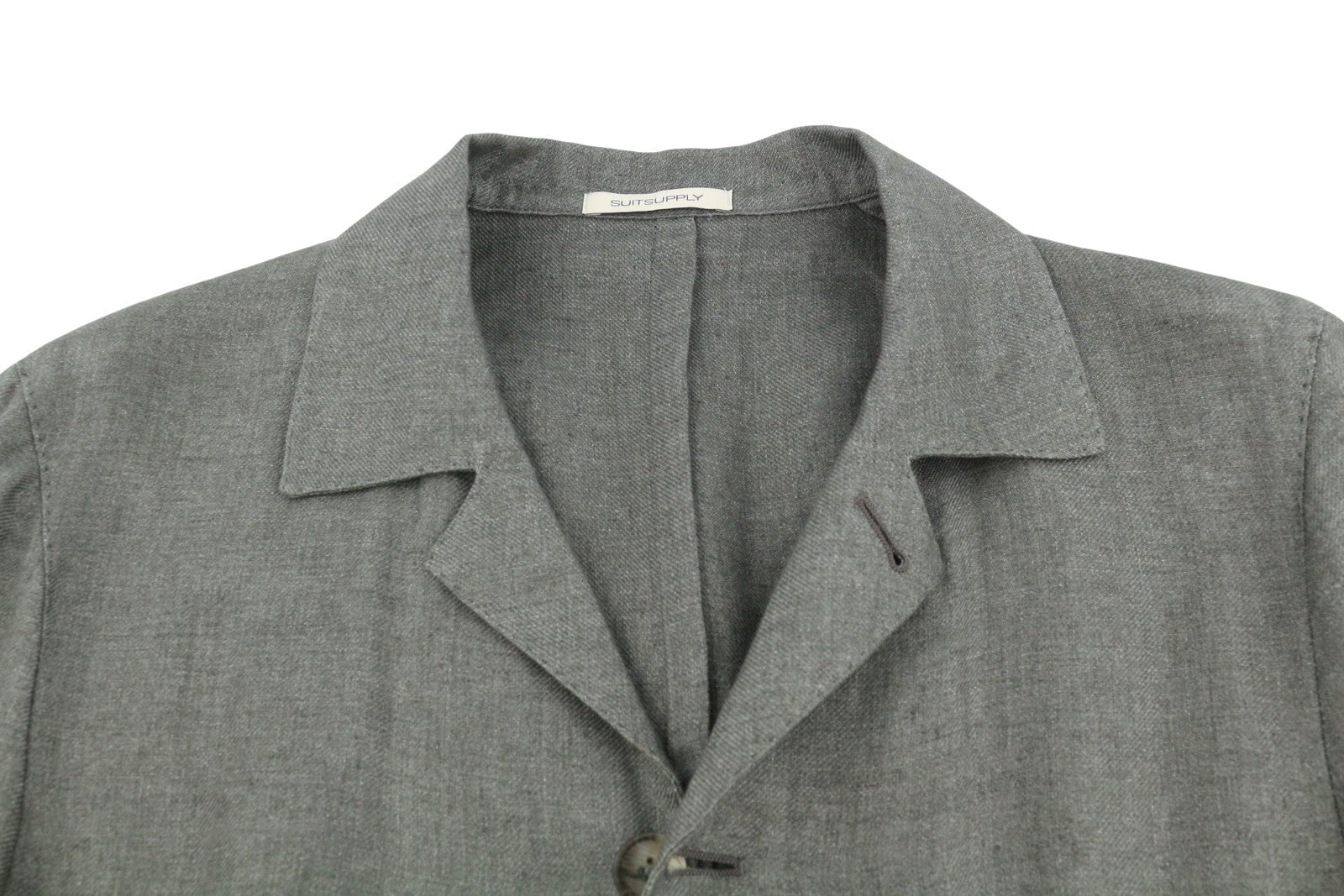 SUITSUPPLY Walter HP Ames Pleat ES Men Suit UK36R W32 Green Melange Pure Linen