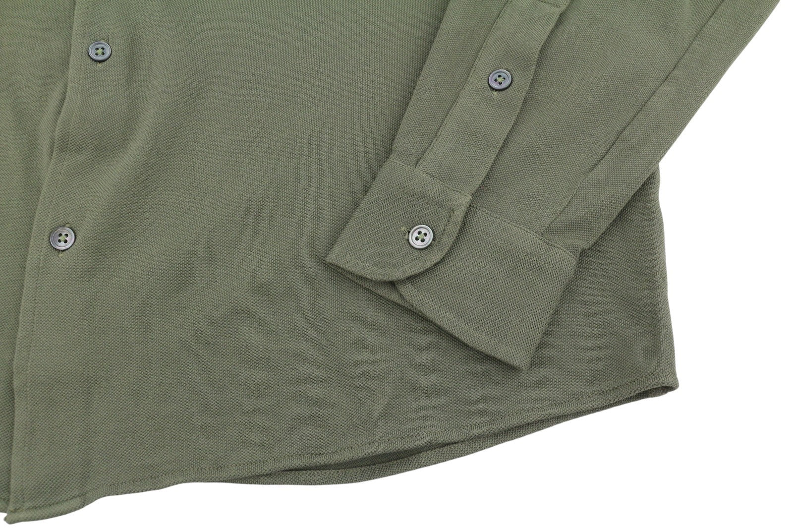 FILIPPO DE LAURENTIIS Men Shirt IT54 XL Green Cotton Cutaway Button-Up