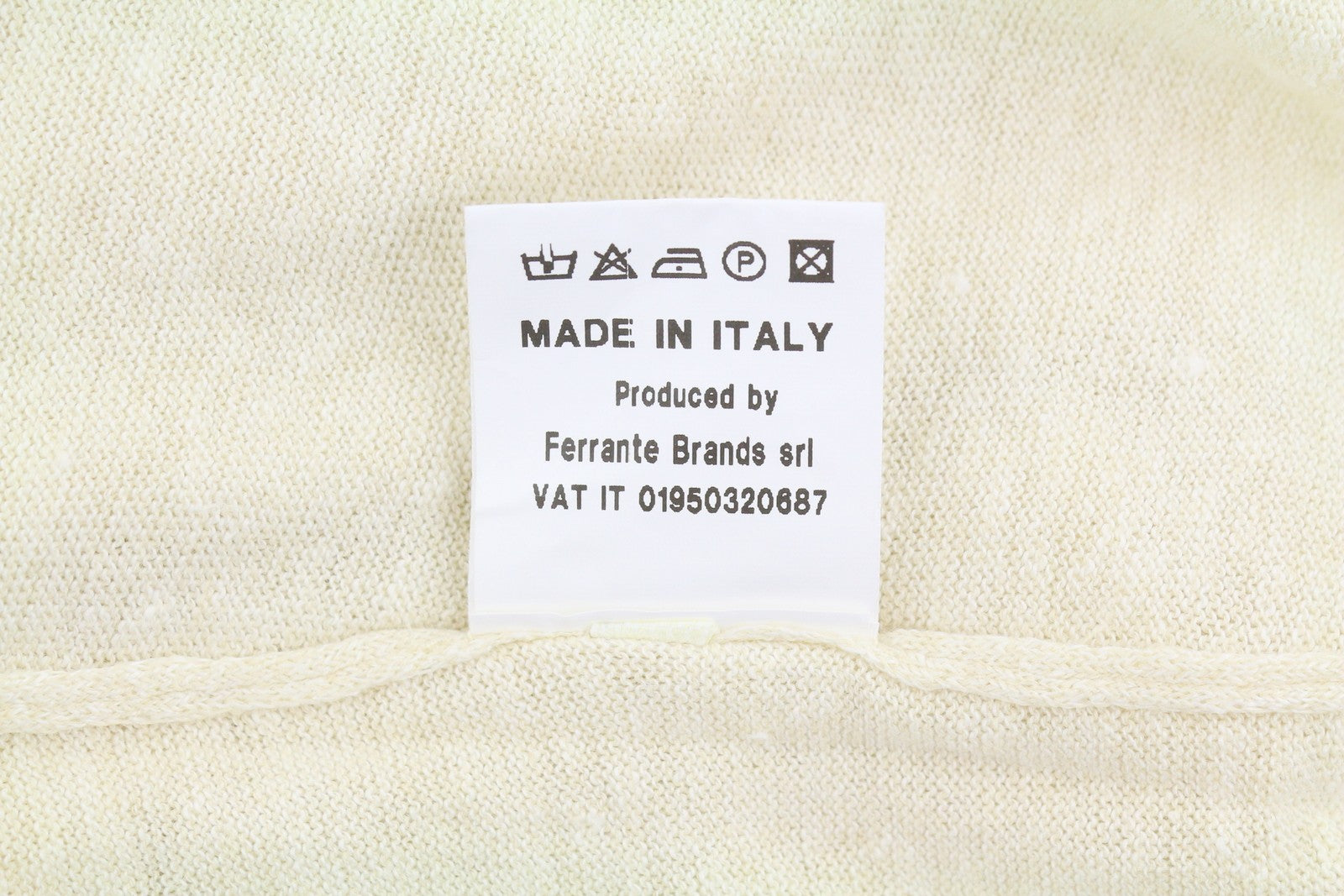 FILIPPO DE LAURENTIIS Men Polos IT52 L Beige Melange Linen Blend Short Sleeved
