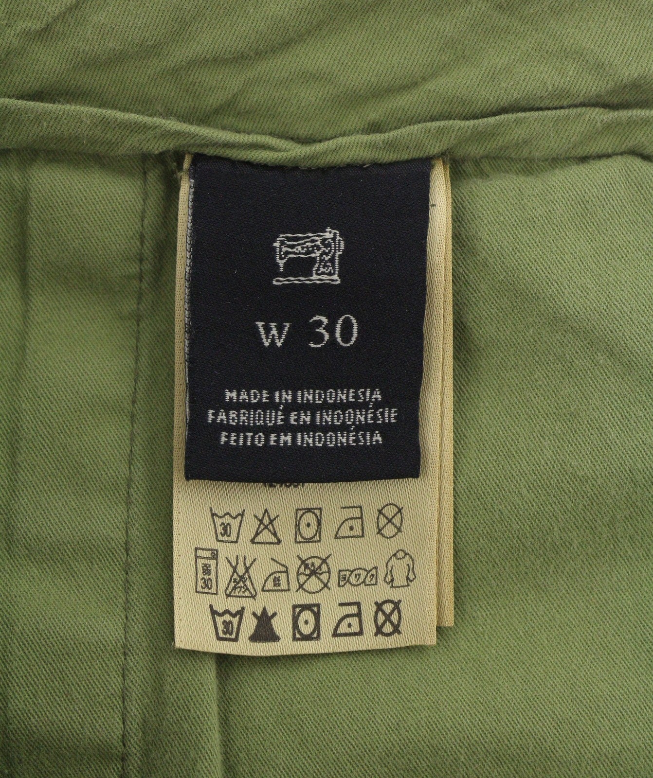 SCOTCH & SODA Men Shorts W30 Green Garment Dyed Zip Fly Chino