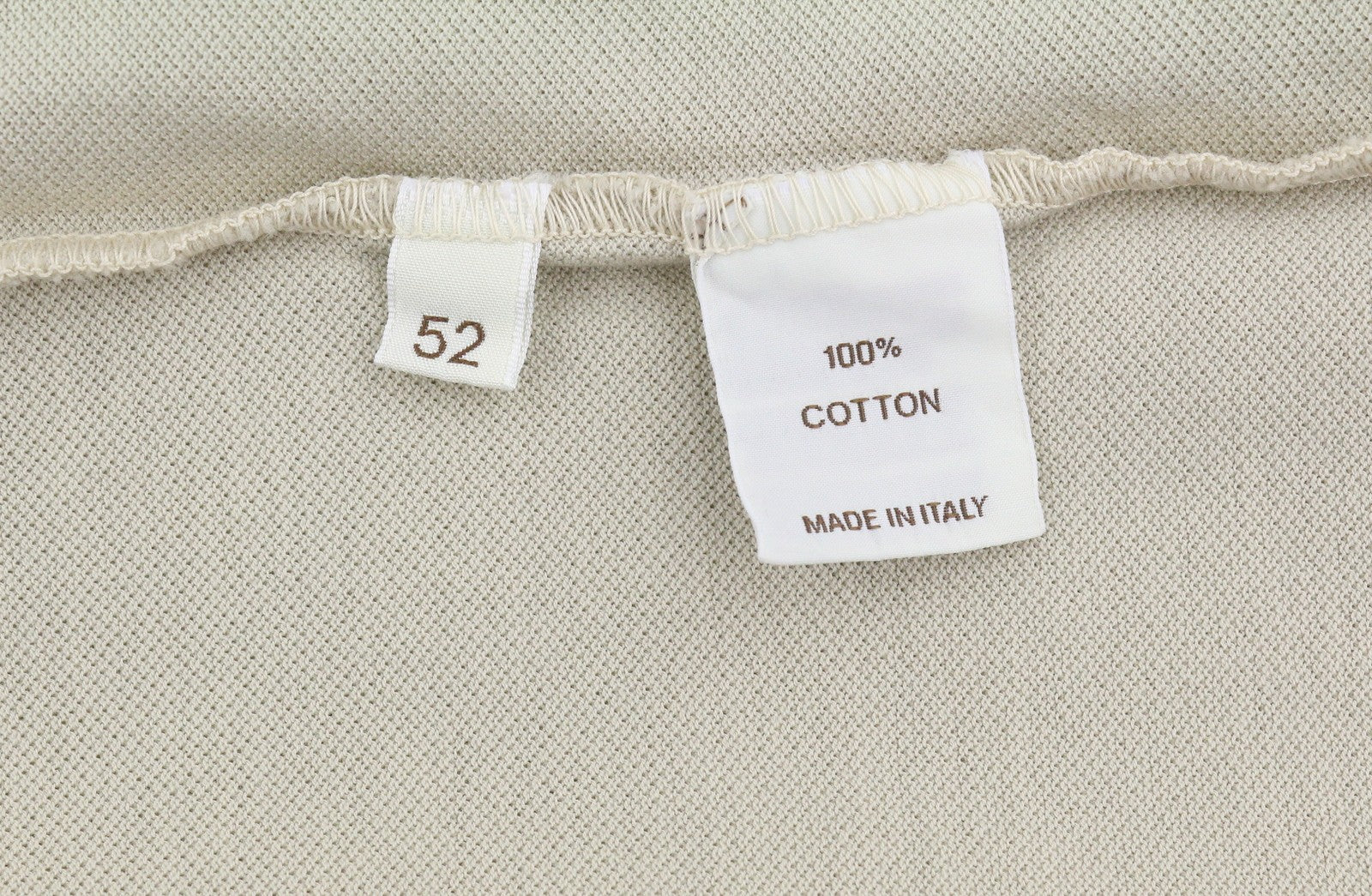 FILIPPO DE LAURENTIIS Skipper Men Polos IT52 L Beige Cotton Short Sleeved