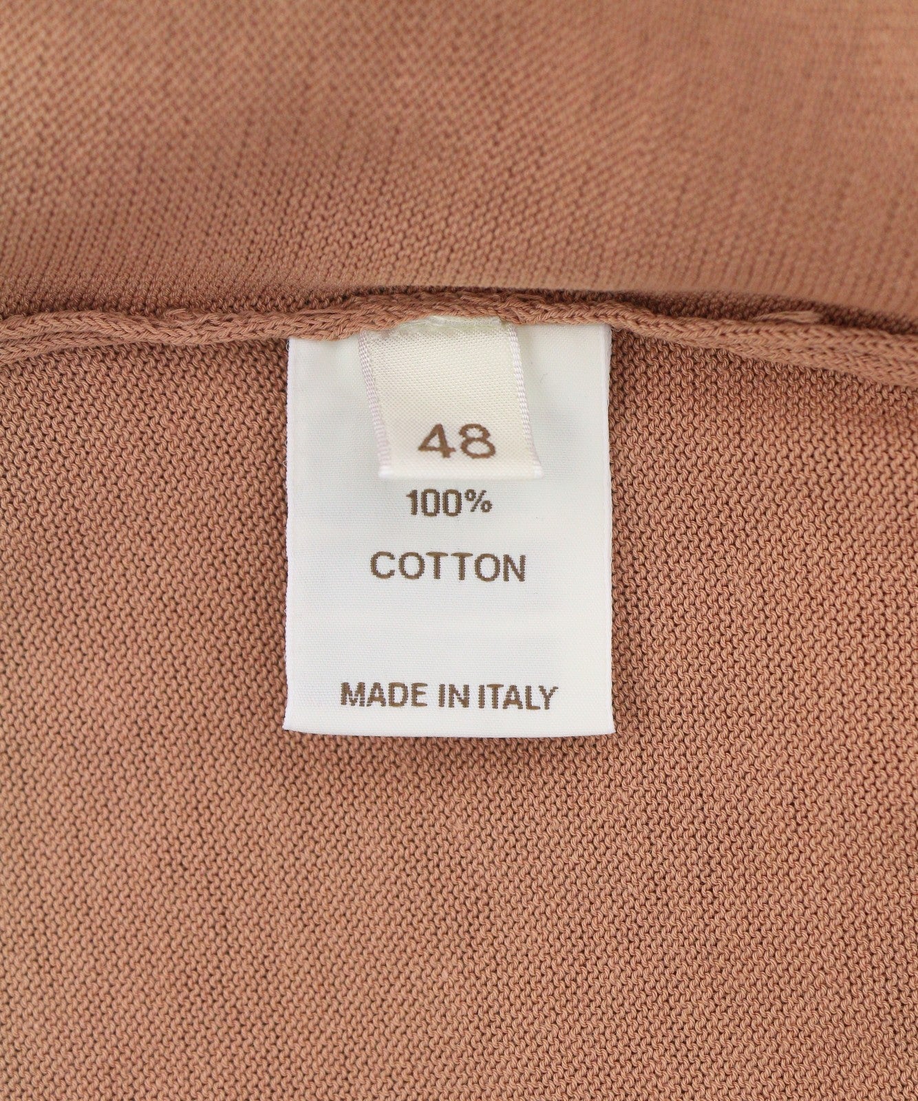 FILIPPO DE LAURENTIIS Men Polos IT48 S Brown Cotton Half Button Short Sleeve