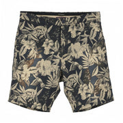 SCOTCH & SODA Men Shorts W32 Faded Floral Leafs Pattern Zipper Chino